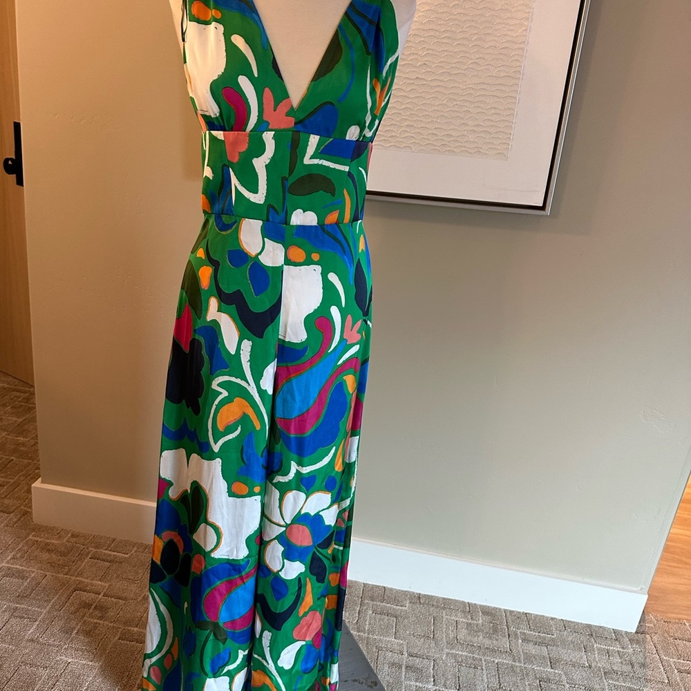 Zara Multicolor Floral Maxi Jumpsuit - Picture 7 of 10